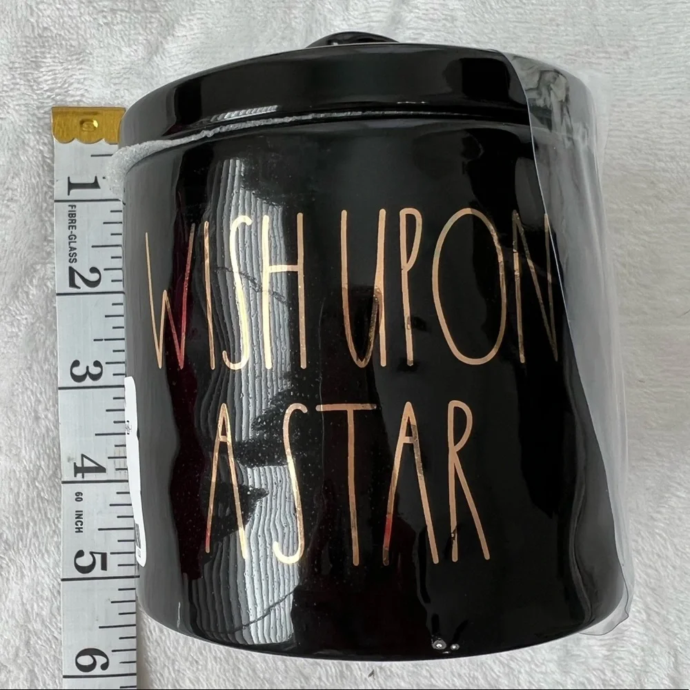 ❌SOLD❌ Rae Dunn | NWT WISH UPON A STAR Ceramic Canister in Black and Gold - Picture 10 of 13